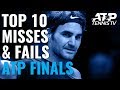 Top 10 Funniest Misses & Fails from the ATP Finals!