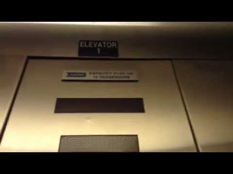 Famous 80s Dover Oildraulic elevator 1 - Visitor Center - Colonial Williamsburg - VA