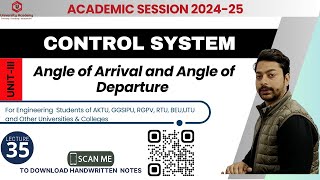 CS35: Root locus | Angle of Arrival and Angle of Departure in Root Locus with solved Examples