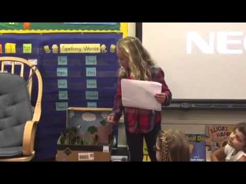 Isabella giving real presentation