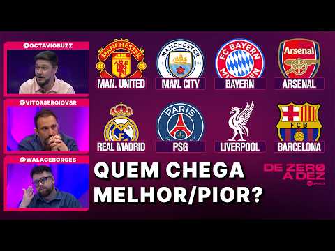 QUAL TIME CHEGA MELHOR E QUAL CHEGA PIOR PARA A TEMPORADA 2026/27? | DE ZERO A DEZ