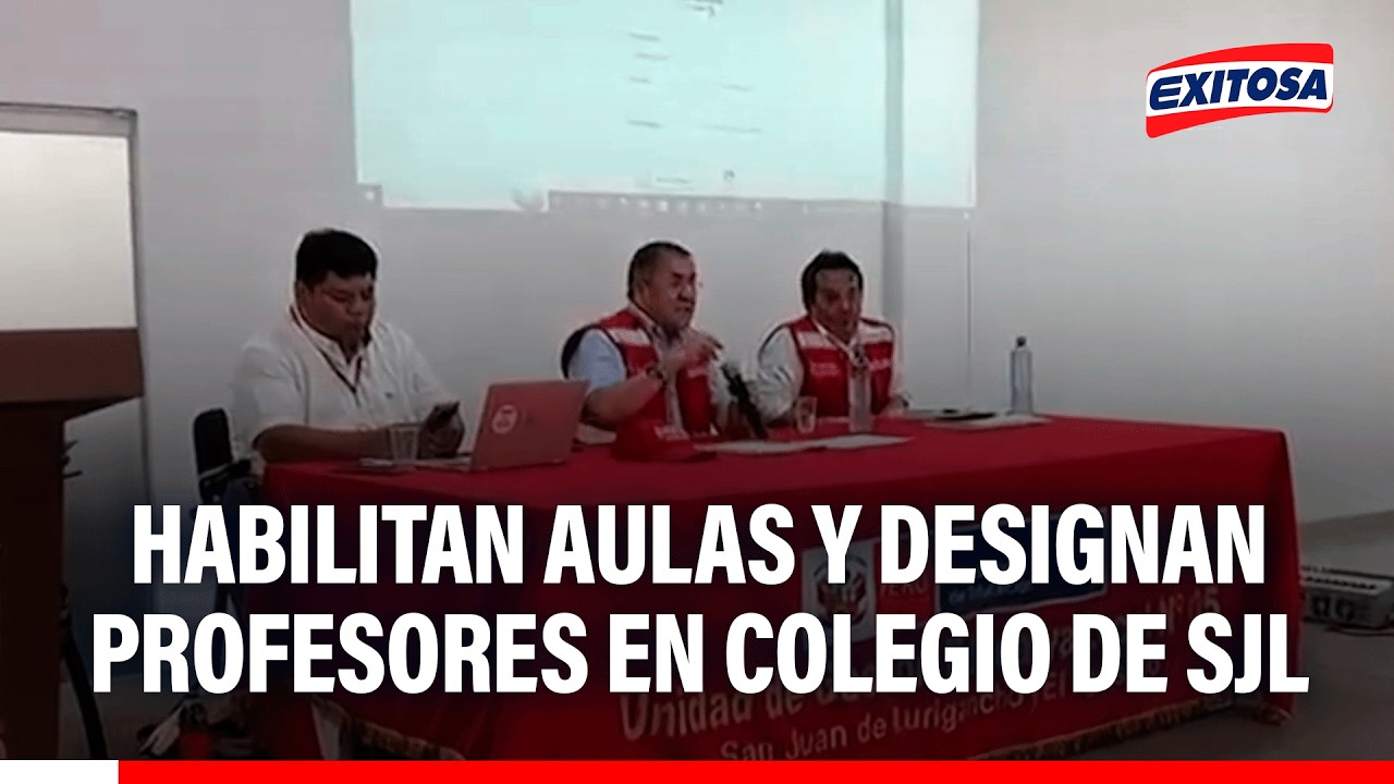 🔴🔵 Habilitan aulas y designan profesores en colegio de SJL