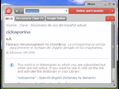 Definición de ciclosporina