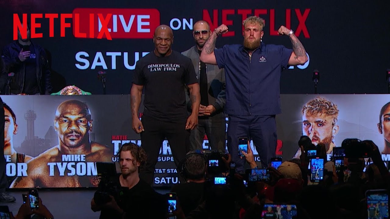 Jake Paul and Mike Tyson’s New York Press Conference Entrances