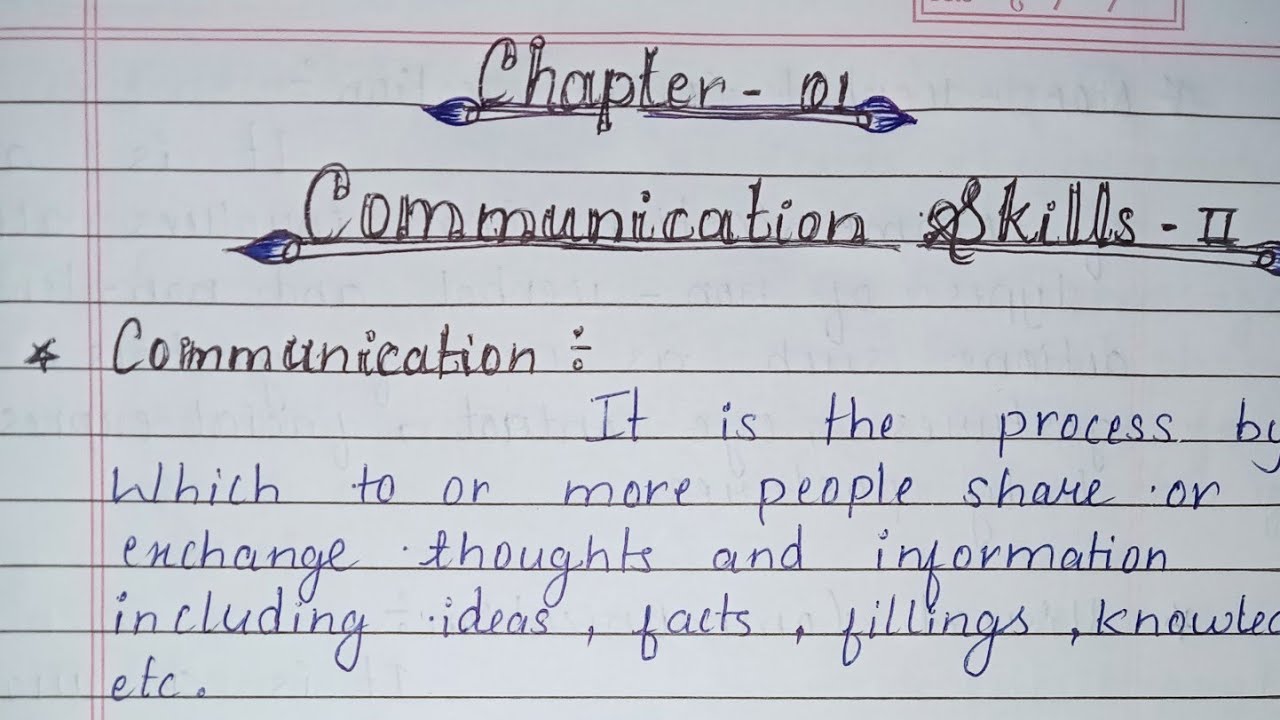 communication skills -II class 10 chapter 1 notes, mica educo I. T scholars book computer,