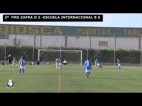 FÚTBOL  BENJAMINES FMD ZAFRA D -  ESCUELA INTERNACIONAL B  (18-02 -2022)