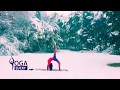 Yoga Lucky Beautiful Yoga On The Snow 1