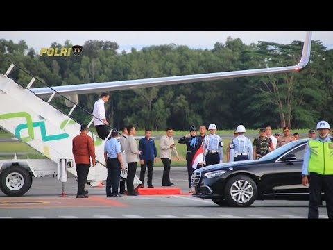KAPOLDA KALTIM SAMBUT KEDATANGAN PRESIDEN JOKOWI