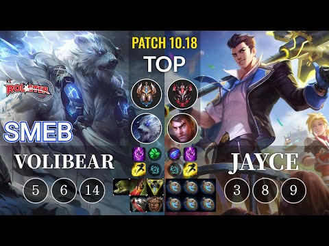 KT Smeb Volibear vs Jayce Top - KR Patch 10.18