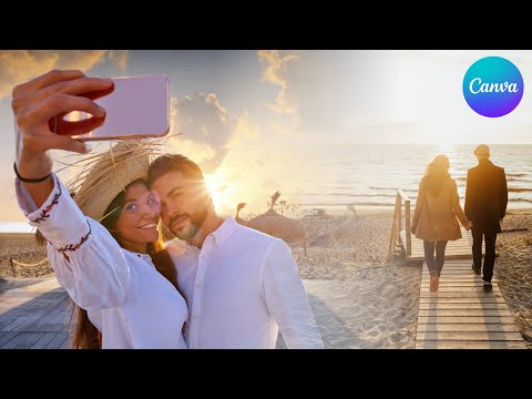 How to Create Perspective Text with Reflection Effect in Canva