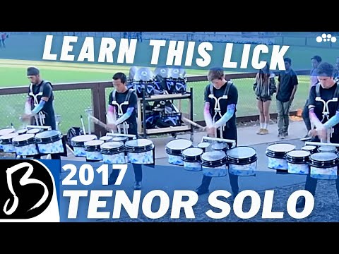 2017 Blue Devils Tenor Solo - Learn This Lick