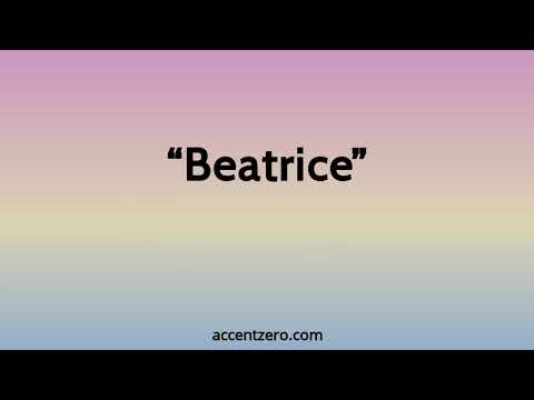 Pronounce "Beatrice" - Brazilian accent vs. native U.S.