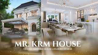 INSPIRATIF! INTIP DESAIN RUMAH KLASIK DI BOGOR YANG MEWAH DI LAHAN LEBAR 10 METER - JASA ARSITEK