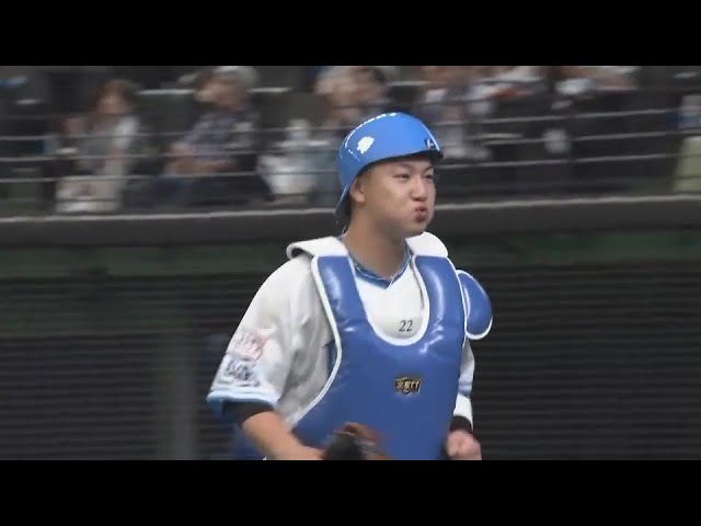 【3回表】強肩発動!! ライオンズ・古賀悠斗 正確な送球で三振ゲッツーを完成させる!!  2024年7月21日 埼玉西武ライオンズ 対 福岡ソフトバンクホークス