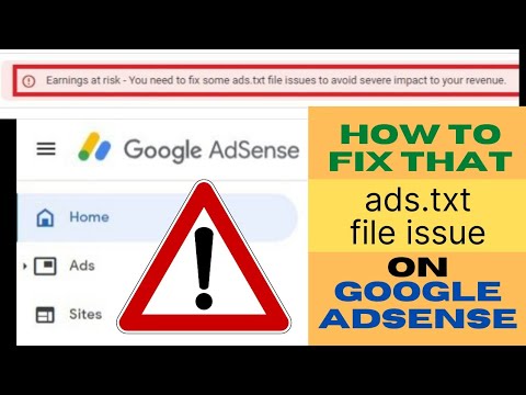How to Fix ads.txt File Issue on Google Adsense | How-To