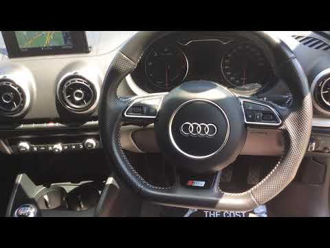 Black Audi A3 S-line TDI