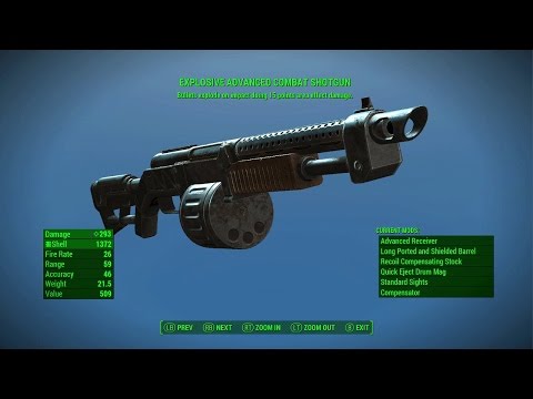 Fallout 4 - EXPLOSIVE SHOTGUN LEGENDARY DROP! (Best Legendary Shotgun In Fallout 4)