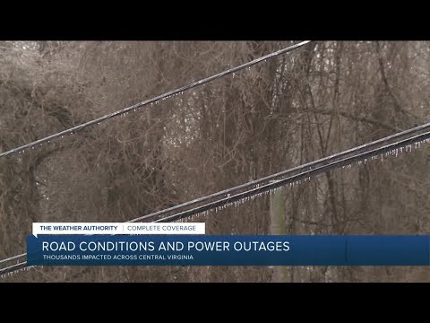 Ice storm knocks out power to thousands in Virginia