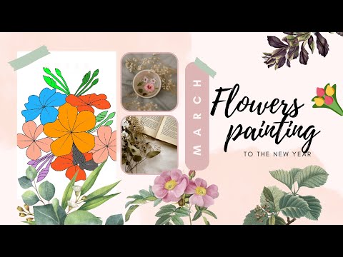 this is very flower drwinge painting video