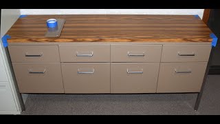 How to remove the drawers on a vintage All Steel filing cabinet