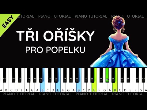 Nejlehčí verze Tři oříšky pro Popelku (piano tutorial 🎹)