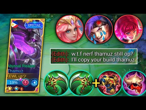 OFFLANE THAMUZ BEST BUILD AND EMBLEM IS HERE | THAMUZ STILL OP ON THIS BUILD - MLBB