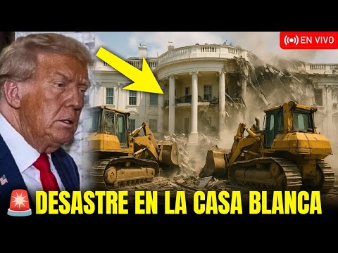 🚨 DESASTRE EN WASHINGTON!! LA CASA BLANCA QUEDÓ EN RUINAS
