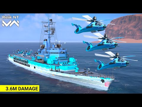 FS Jeanne d'Arc With 3x RAH-66B Sea Comanche | 1vs3 Battle - Modern Warships 
