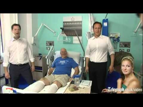 Furious doctor interrupts cringing David Cameron's photo-op at NHS hospital