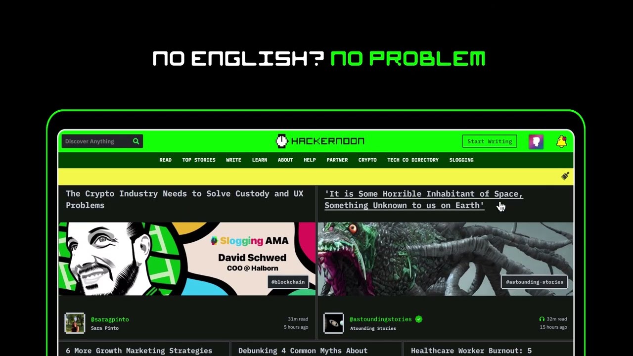 HackerNoon's a Multi-language Platform: All Top Stories Now Available in 8 Languages