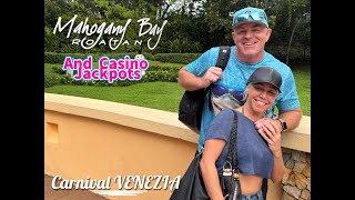 ROATAN, MAHOGANY BAY, CASINO JACKPOTS CRUISE DAY 6 😃 #carnivalvenezia #carnivalcruise #casino 