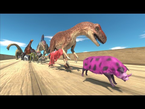 Race to eat an alien pig - Animal Revolt Battle Simulator