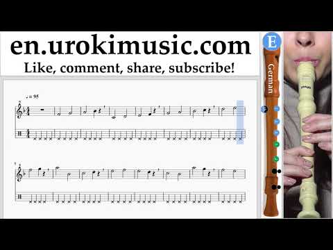 Recorder lessons (G.) Carlos Vives, Sebastian Yatra - Robarte un Beso Sheet Music Tutorial Part#1