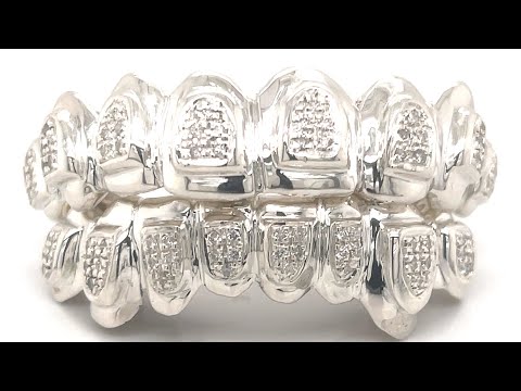 Best Diamond Grillz Styles.  Diamond Dust Grillz at @SeattleGoldGrills.