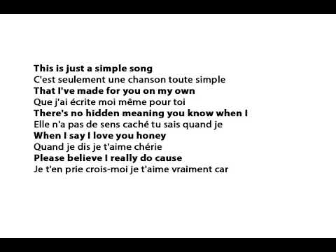 Words - F. R. David (Karaoke, Lyric, Parole, Traduction en Français)