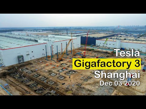 (December 03 2020)  Tesla Gigafactory 3 Shanghai 4K Video