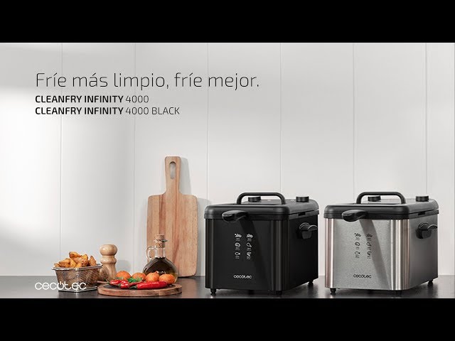 Cecotec CleanFry Infinity 4000 Freidora 4L 3270W Negra video