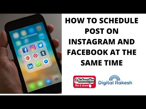 How to schedule post on instagram and facebook at the same time