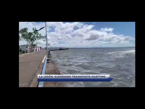 Suspenden transporte marítimo hacia islas de La Unión por fuerte oleaje. NH12