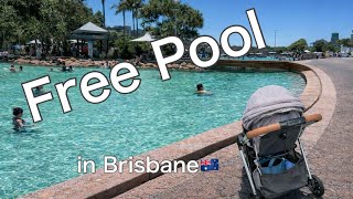 ブリスベンの無料プール/Australia with baby