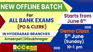 Best Bank Coaching Center In Ameerpet and Dilsukhnagar of Hyderabad Telangana for Bank PO and Clerk