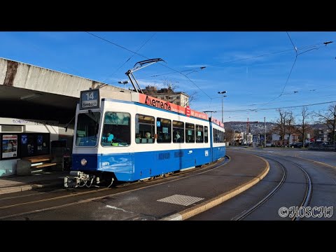 Tramlinie 14 von Seebach nach Triemli
