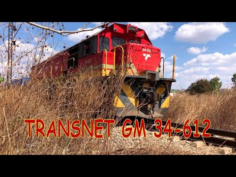 Transnet GM 34-612 On The Downgrade Out of Gweru For Harare With Fertilizer