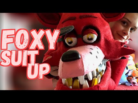 Foxy cosplay suit up