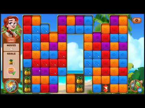 Lost Island Blast Adventure Level 1287 - NO BOOSTERS 🏝️ | SKILLGAMING ✔️