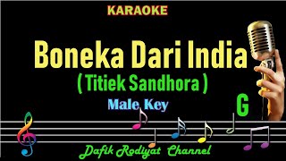 Download lagu Boneka Dari India (Karaoke) Titiek Sandhora Nada Pria/Cowok Female Key G  Tembang Kenangan mp3