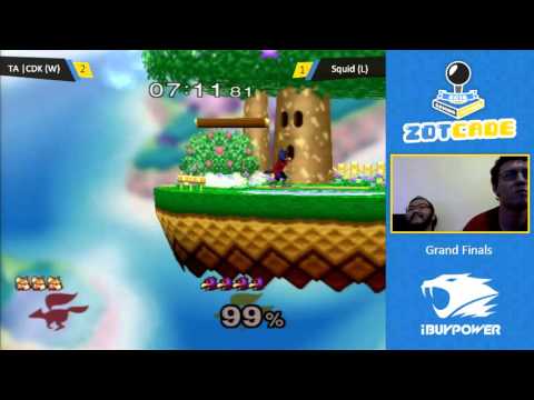 Zotcade 2016 Grand Finals - CDK vs Squid - Super Smash Bros. Melee