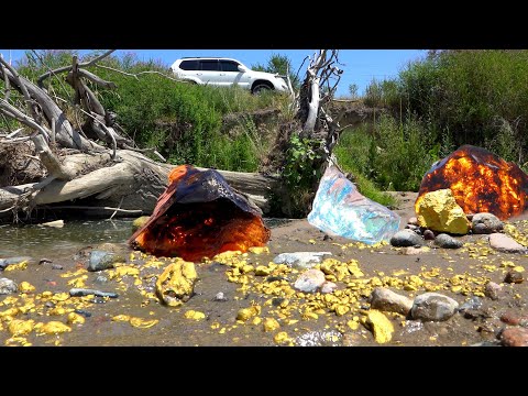 How to find some gold and different stones?