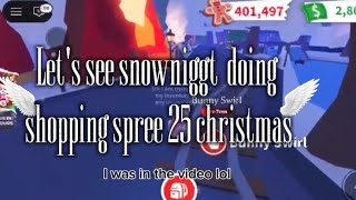 Let's go see snownight doing 2025 Christmas shopping spree !❄️☃️🧣