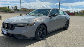 Urban Gray Pearl 2024 Honda Accord Hybrid Sport L full review